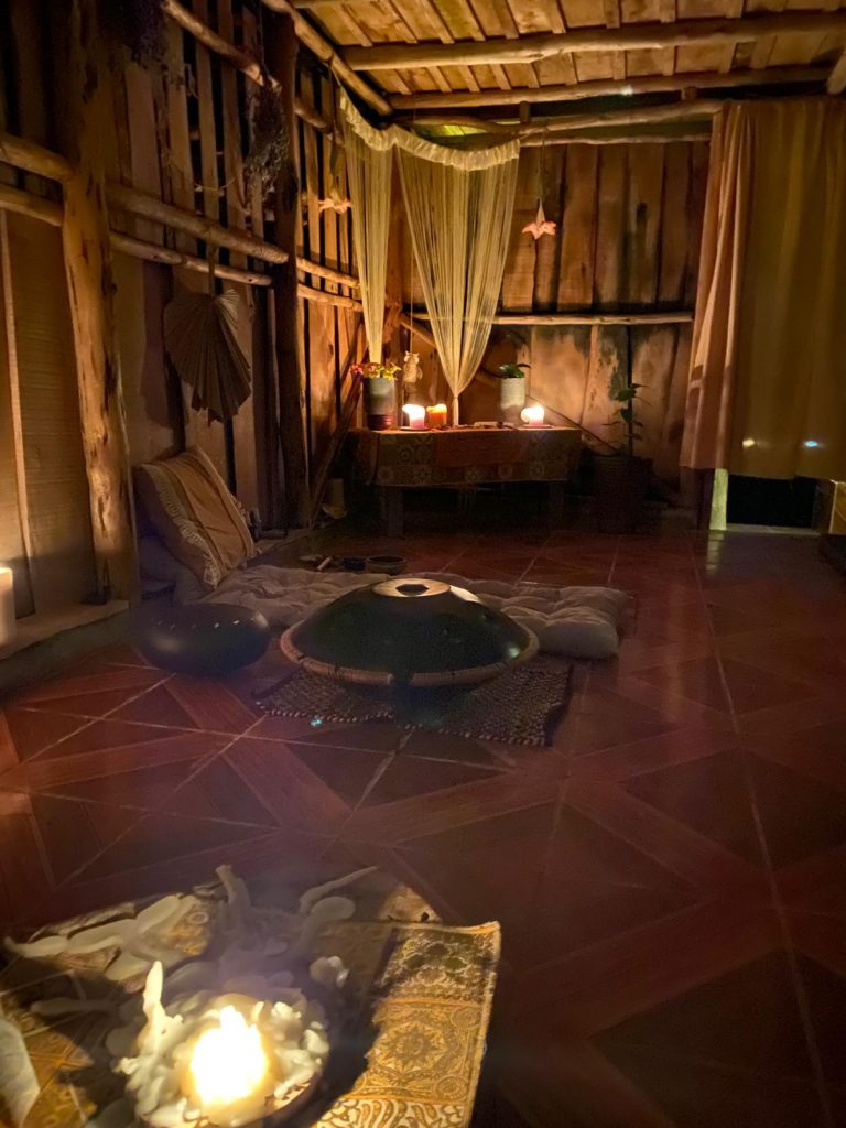 Magic mushrooms ceremony house